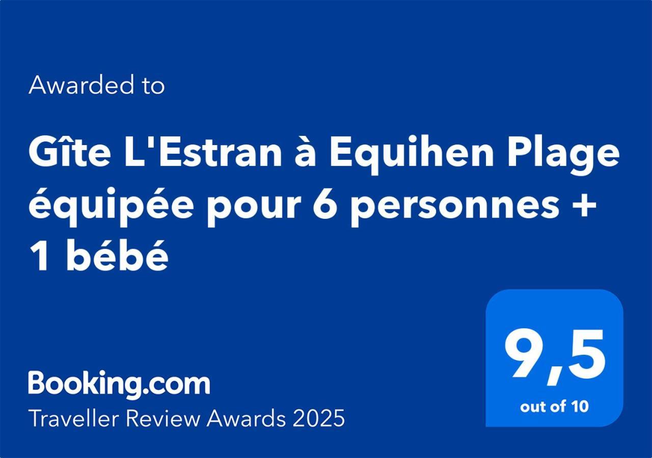 Gite L'Estran A Equihen Plage Equipee Pour 6 Personnes + 1 Bebe מראה חיצוני תמונה